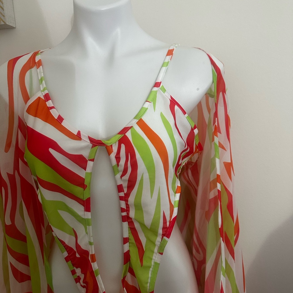 One Piece Swim Suit with Coverup